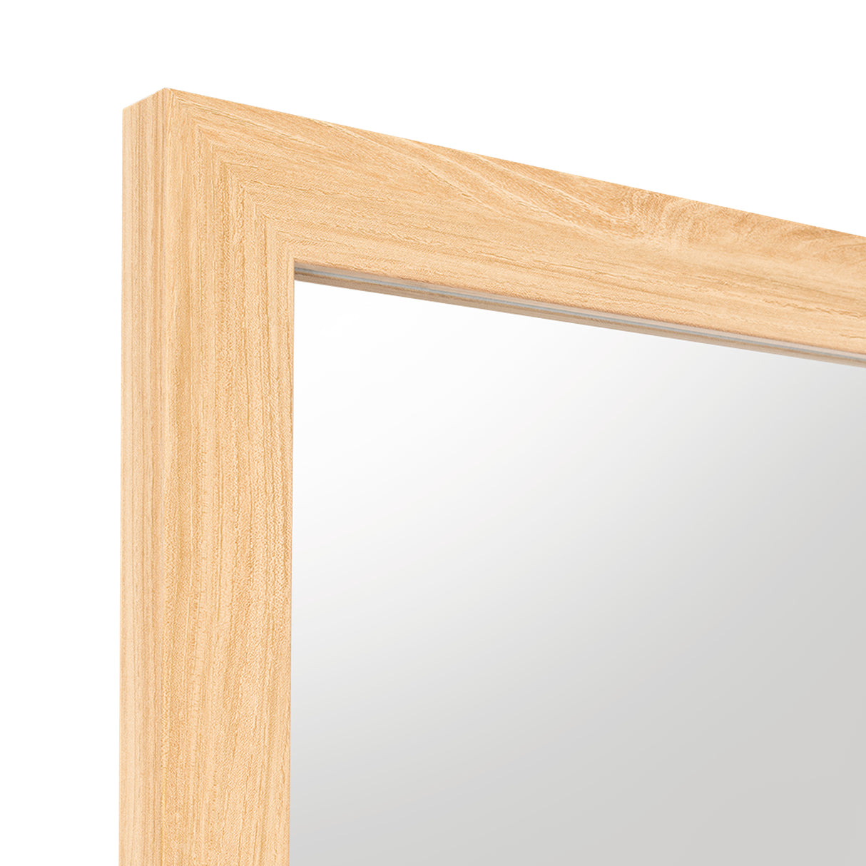 Espejo de Pared Marruecos Roble 45x130cm Rectangular con Marco En Poliestireno - ESPEJOS DE PARED | Bylmo