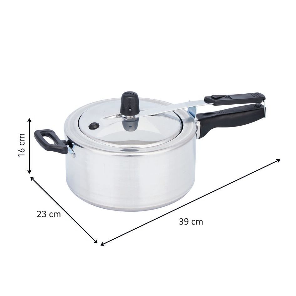 Olla a Presión Imusa Maxi Gris 39x16cm de Cuatro Litros con Cierre Interno - OLLAS Y SARTENES | Bylmo