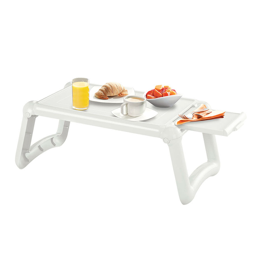 Mesa Portátil Rimax Blanco 67x27cm Rectangular con Patas Plegables - BANDEJAS PARA SERVIR | Bylmo