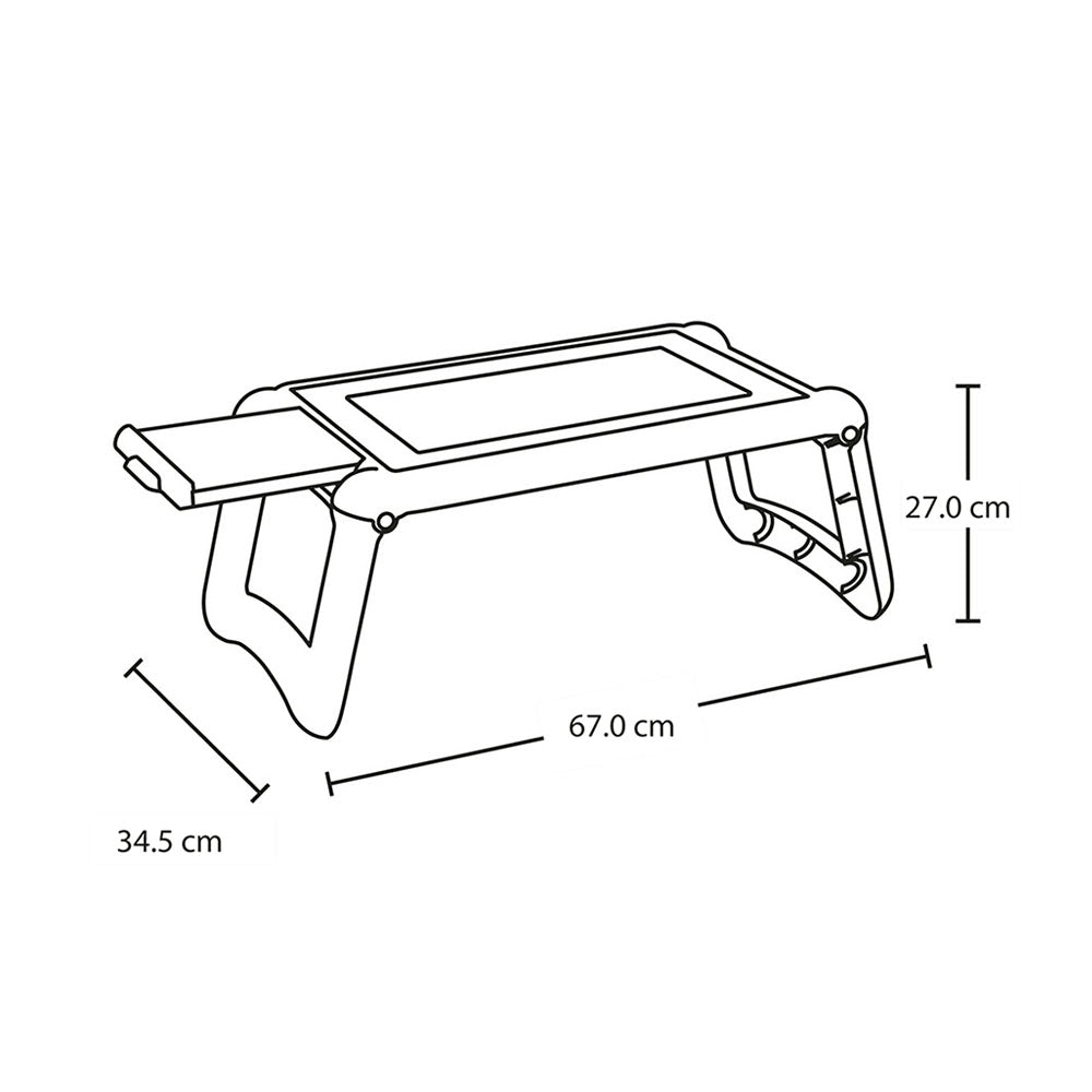 Mesa Portátil Rimax Blanco 67x27cm Rectangular con Patas Plegables - BANDEJAS PARA SERVIR | Bylmo