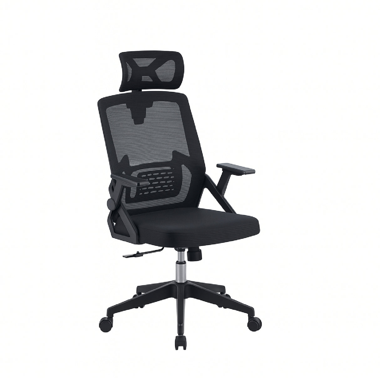 Combo Escritorio y Silla Work Negro 110x78cm con Organizador de Libros