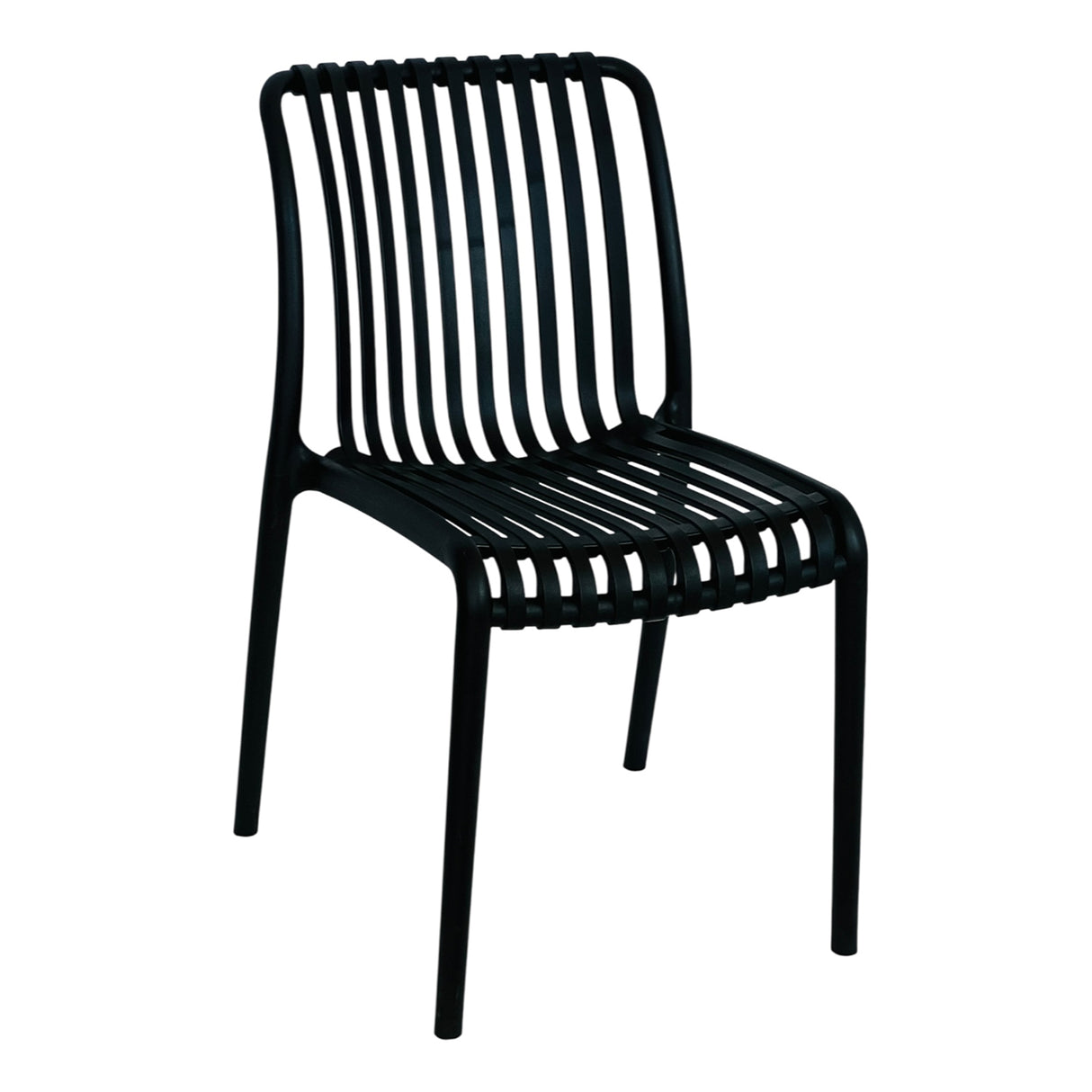 Comedor Maiu Negro 60x72cm Circular de Cuatro Puestos con Dos Sillas - COMEDORES | Bylmo