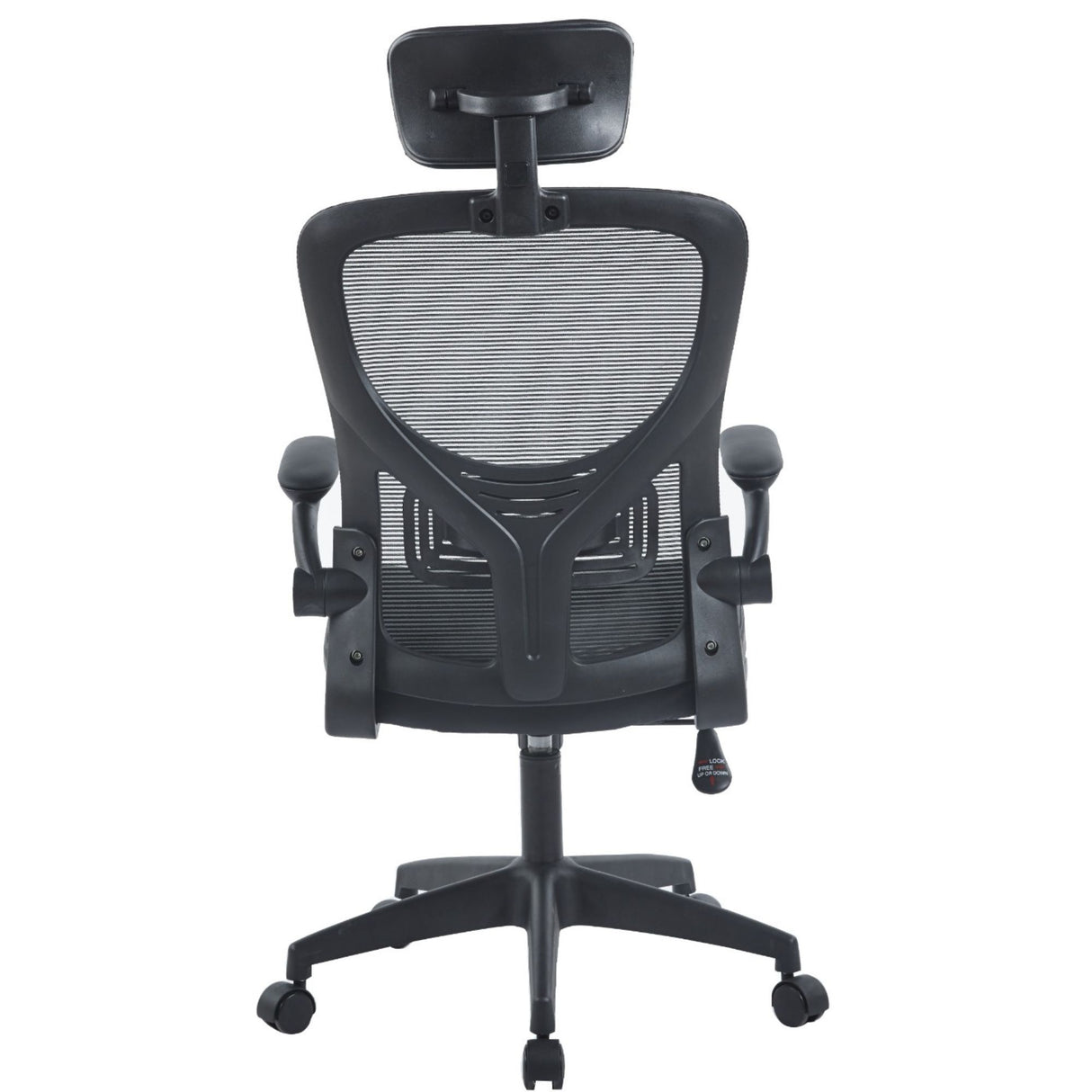 Silla de Oficina Apolo Negro 58x101cm con Apoya Brazos y con Apoya Cabezas