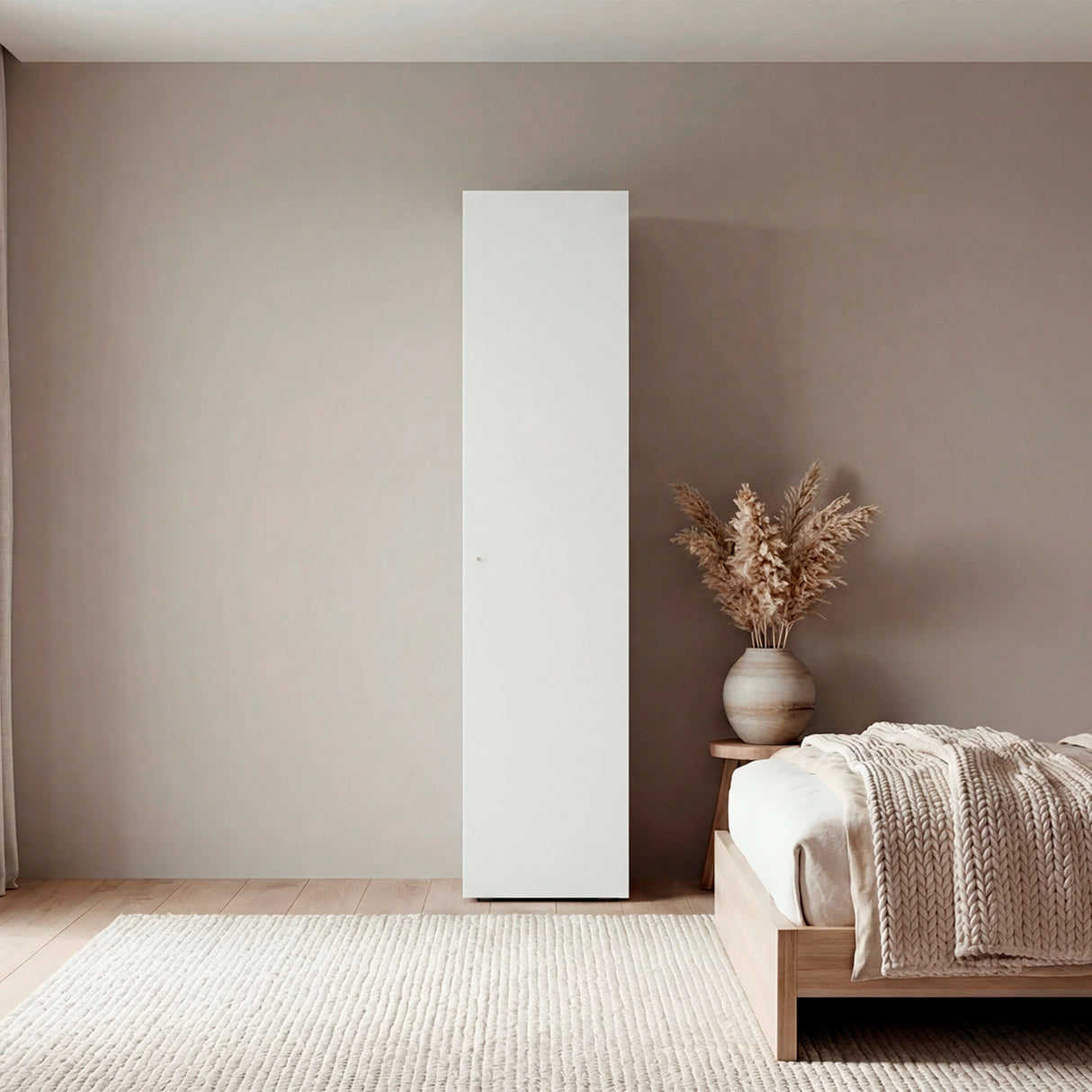 Closet Home Dreams Blanco Marquez 40x170cm con Tres Entrepaños y con Una Puerta