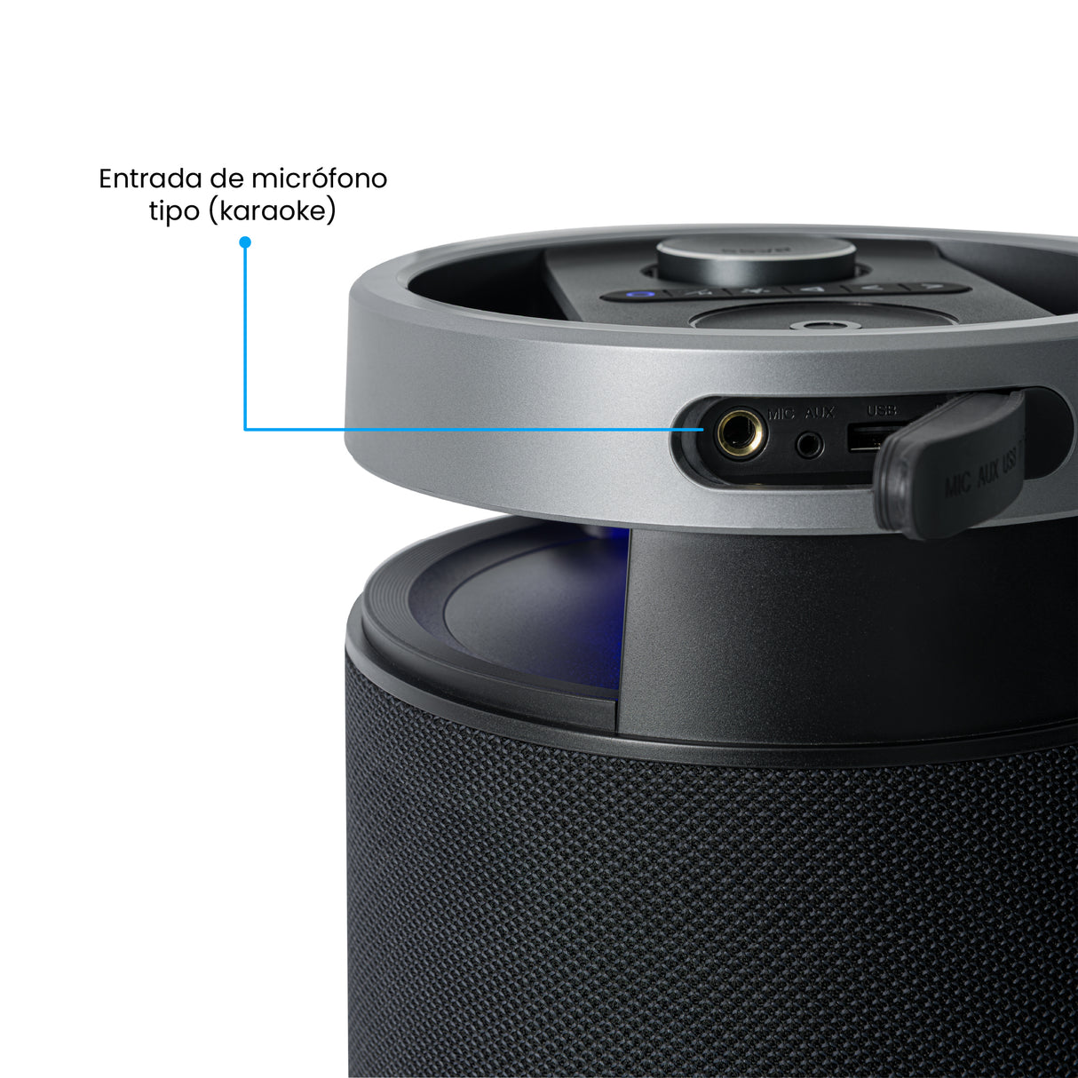 Parlante Portátil Challenger Negro 20.6x38.5cm con Bluetooth - PARLANTES | Bylmo