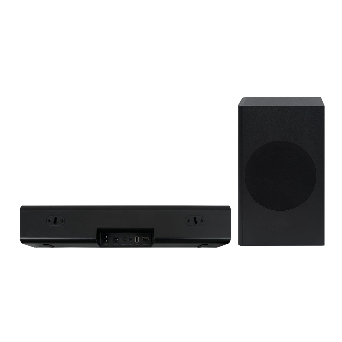 Barra de Sonido con Subwoofer Challenger Negro 55x43.9cm con Bluetooth y Control Remoto