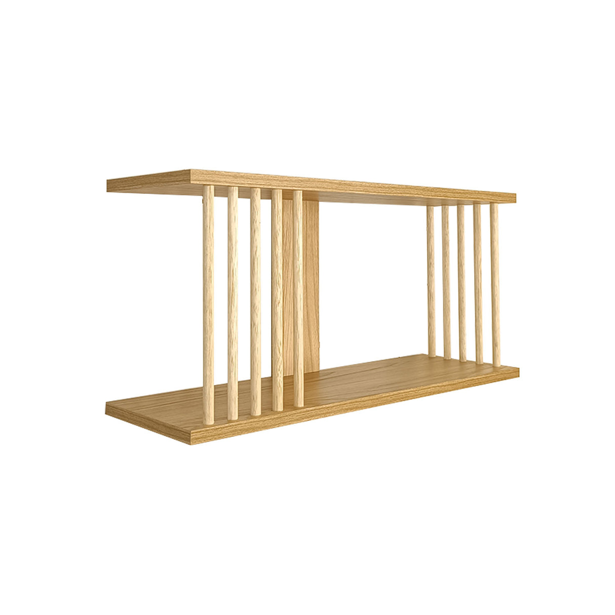 Repisa Rectangular Oasis Fresno Balance y Pino Natural 60x30cm con Dos Entrepaños - REPISAS | Bylmo