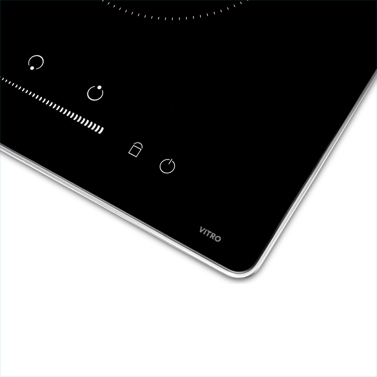 Estufa de Empotrar Challenger Vitrocerámica Negro 30x50cm 220 Voltios con Dos Quemadores y con Pantalla Digital - ESTUFAS DE EMPORTRAR Y CUBIERTAS | Bylmo