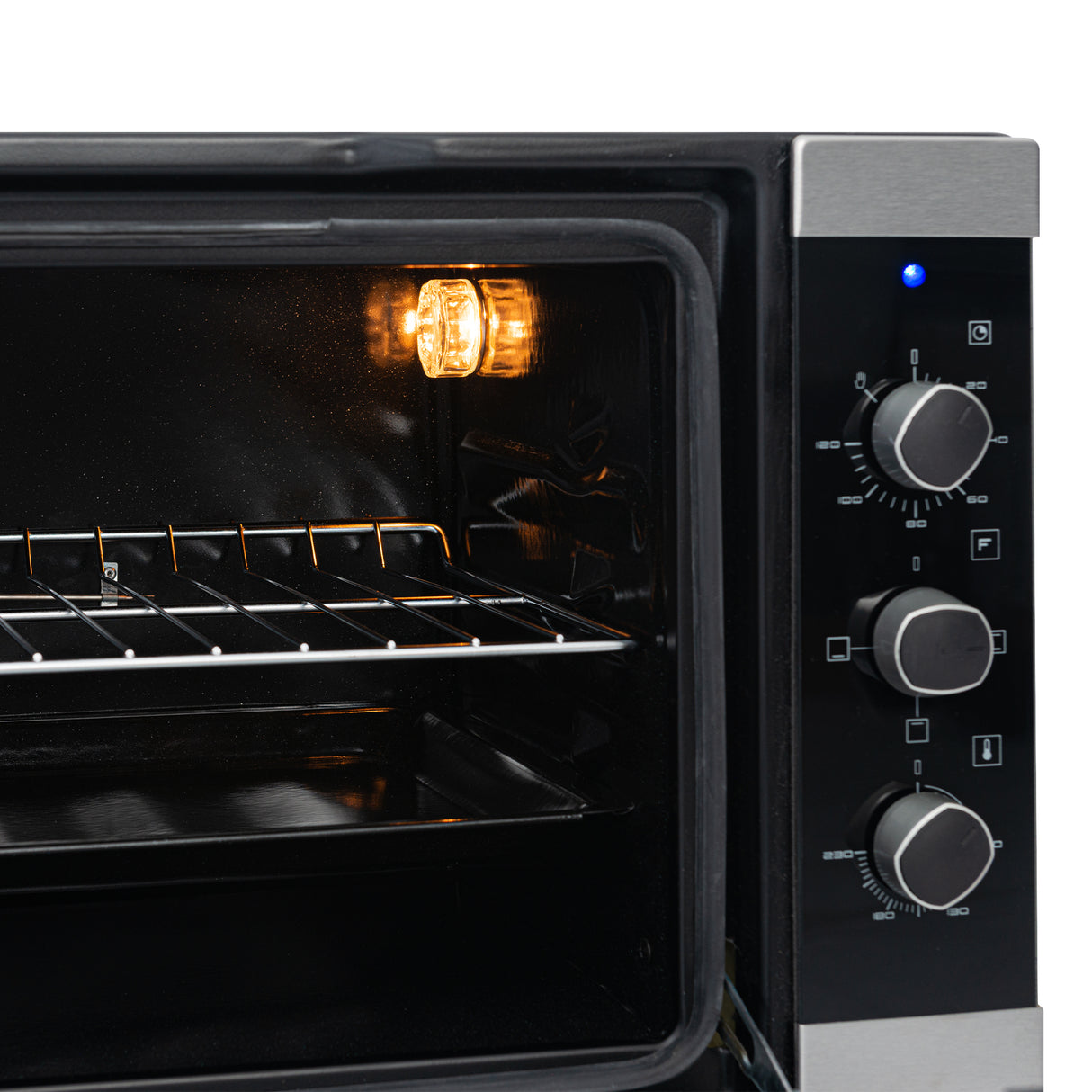 Horno de Empotrar Challenger Negro y Gris 59.5x36cm Electrico 110 Voltios - HORNOS DE EMPORTRAR | Bylmo