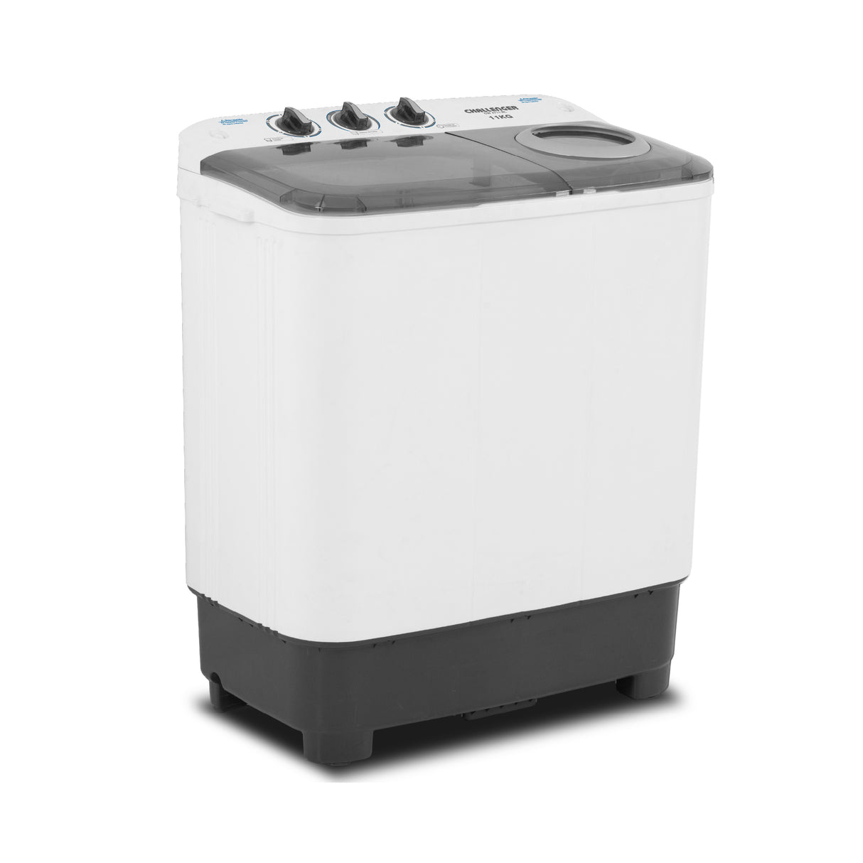 Lavadora Semiautomática Challenger Blanco y Gris 76.1x88.5cm 11 Kilogramos - LAVADORAS Y SECADORAS | Bylmo