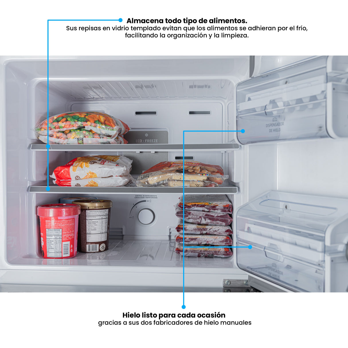Nevera Inverter Challenger E - Cool Gris Oscuro 68x180cm No Frost de 403 Litros con Dispensador de Agua y con Congelador - NEVERAS | Bylmo