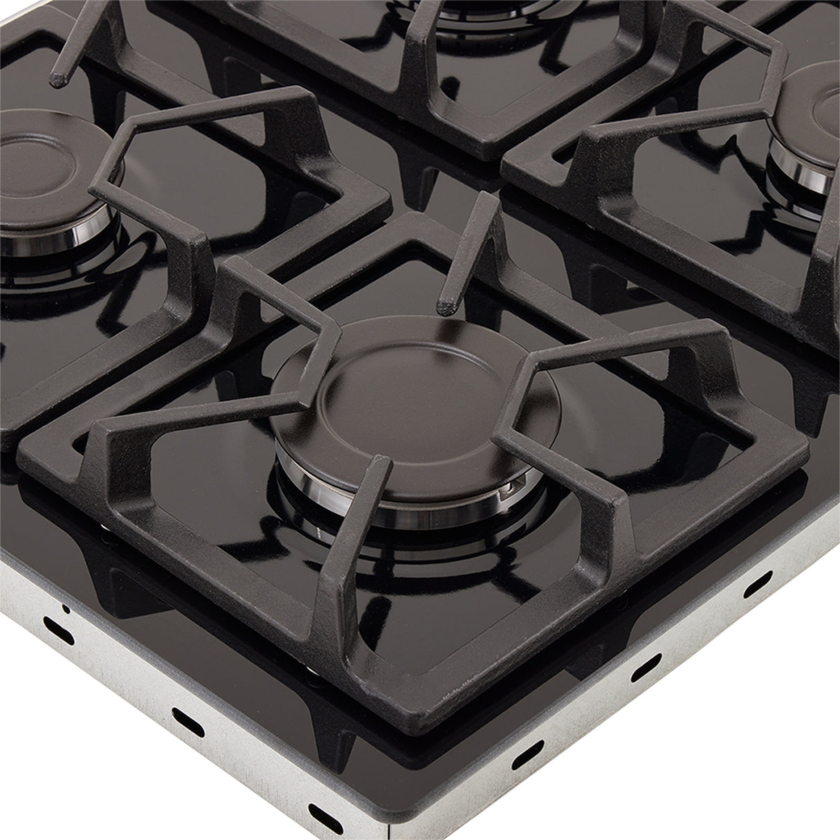 Estufa de empotrar Haceb Negro 63x48cm de Gas Natural con Cuatro Quemadores - ESTUFAS DE EMPORTRAR Y CUBIERTAS | Bylmo