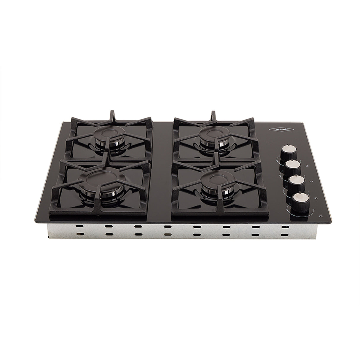 Estufa de empotrar Haceb Negro 63x48cm de Gas Natural con Cuatro Quemadores - ESTUFAS DE EMPORTRAR Y CUBIERTAS | Bylmo