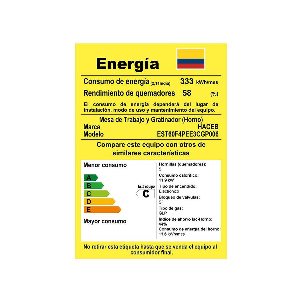Estufa Haceb Negro 65.5x98.5cm Para Gas Propano con Cuatro Quemadores y con Horno - ESTUFAS | Bylmo