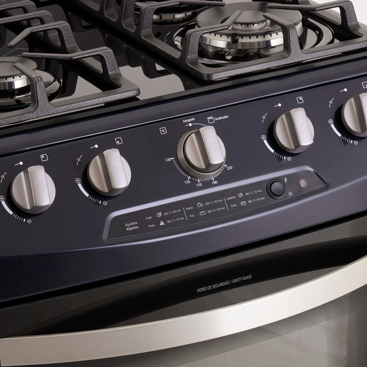 Estufa Haceb Azul 65.5x98.5cm Para Gas Natural con Cuatro Quemadores y con Horno - ESTUFAS | Bylmo