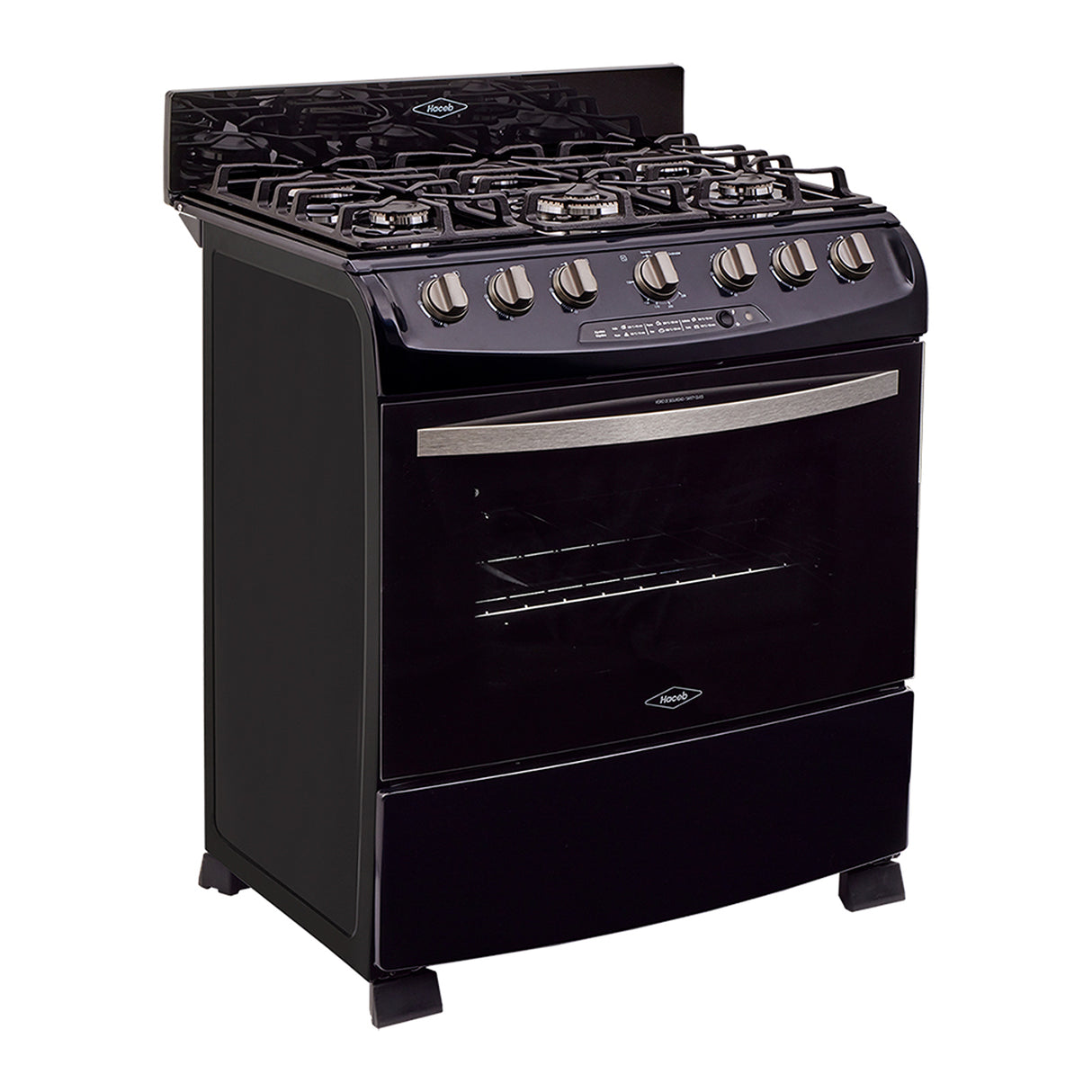 Estufa Haceb Azul 81x98.5cm Para Gas Natural con Seis Quemadores y con Horno - ESTUFAS | Bylmo
