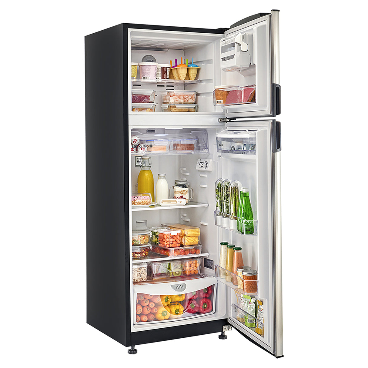 Nevera Haceb Inverter Inox 65x163cm No Frost de 254 Litros con Dispensador de Agua y con Pantalla Digital - NEVERAS | Bylmo