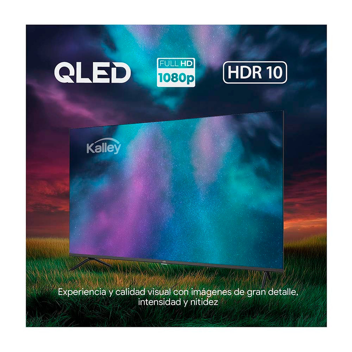 Combo Televisor Kalley 40 QLED y Barra de Sonido Kalley