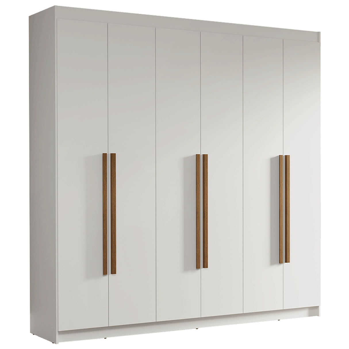 Closet Venus Blanco y Marrón 180x217cm con Seis Puertas y con Doce Compartimientos - CLOSETS | Bylmo