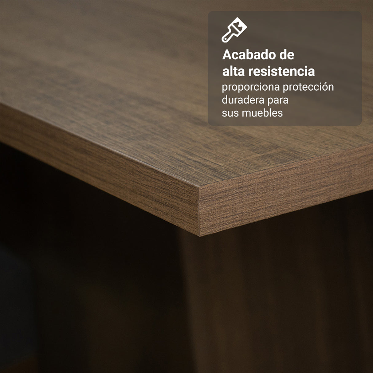 Juego de comedor Sheil Marrón y Crema 104x78cm Rectangular de Cuatro Puestos con Cuatro Sillas - COMEDORES | Bylmo