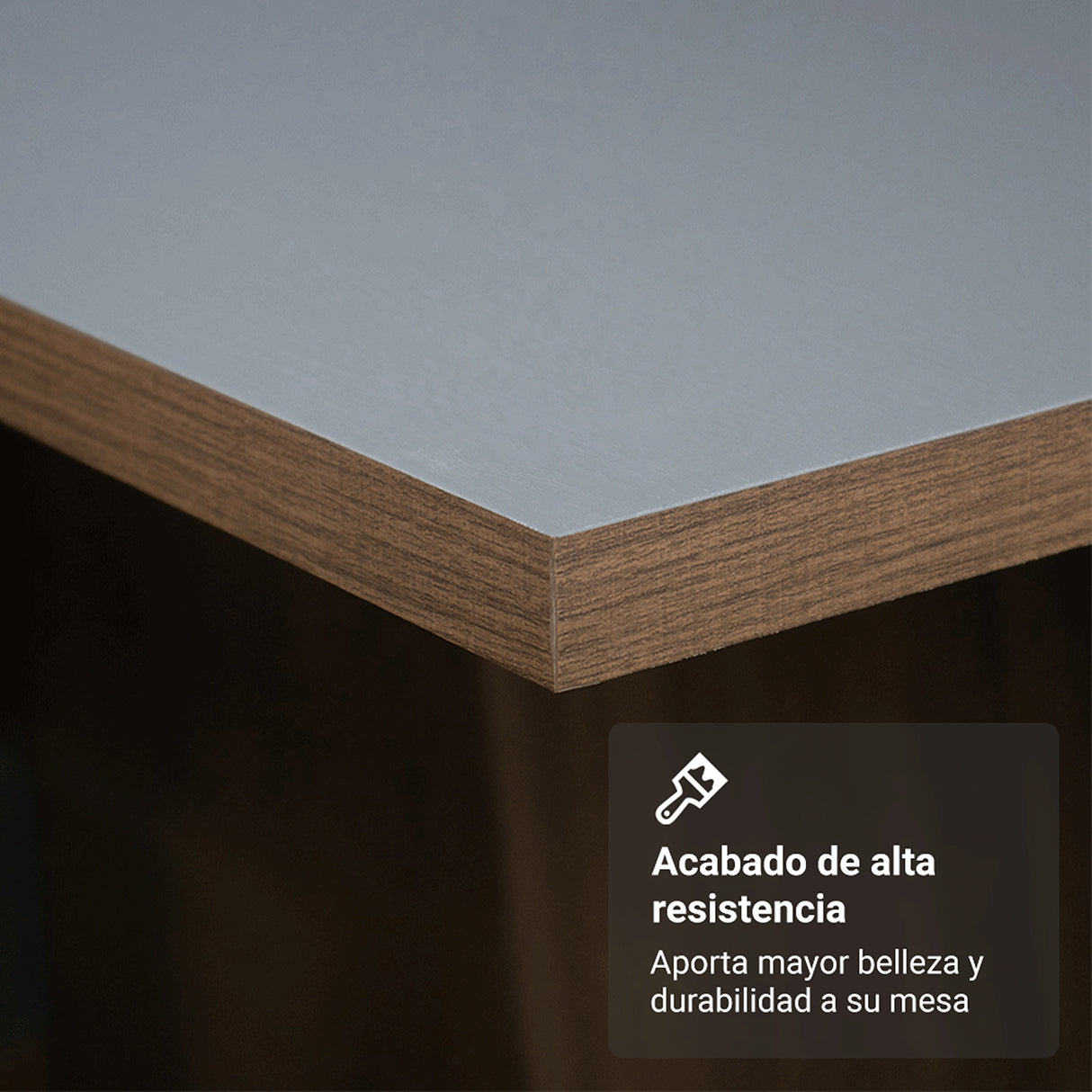 Juego de comedor Cannes Marrón y Gris 90x78cm Cuadrado de Cuatro Puestos con Cuatro Sillas - COMEDORES | Bylmo