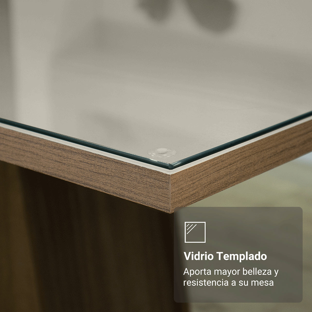 Juego de comedor Sintra Marrón y Crema 160x78cm Rectangular de Seis Puestos con Seis Sillas - COMEDORES | Bylmo