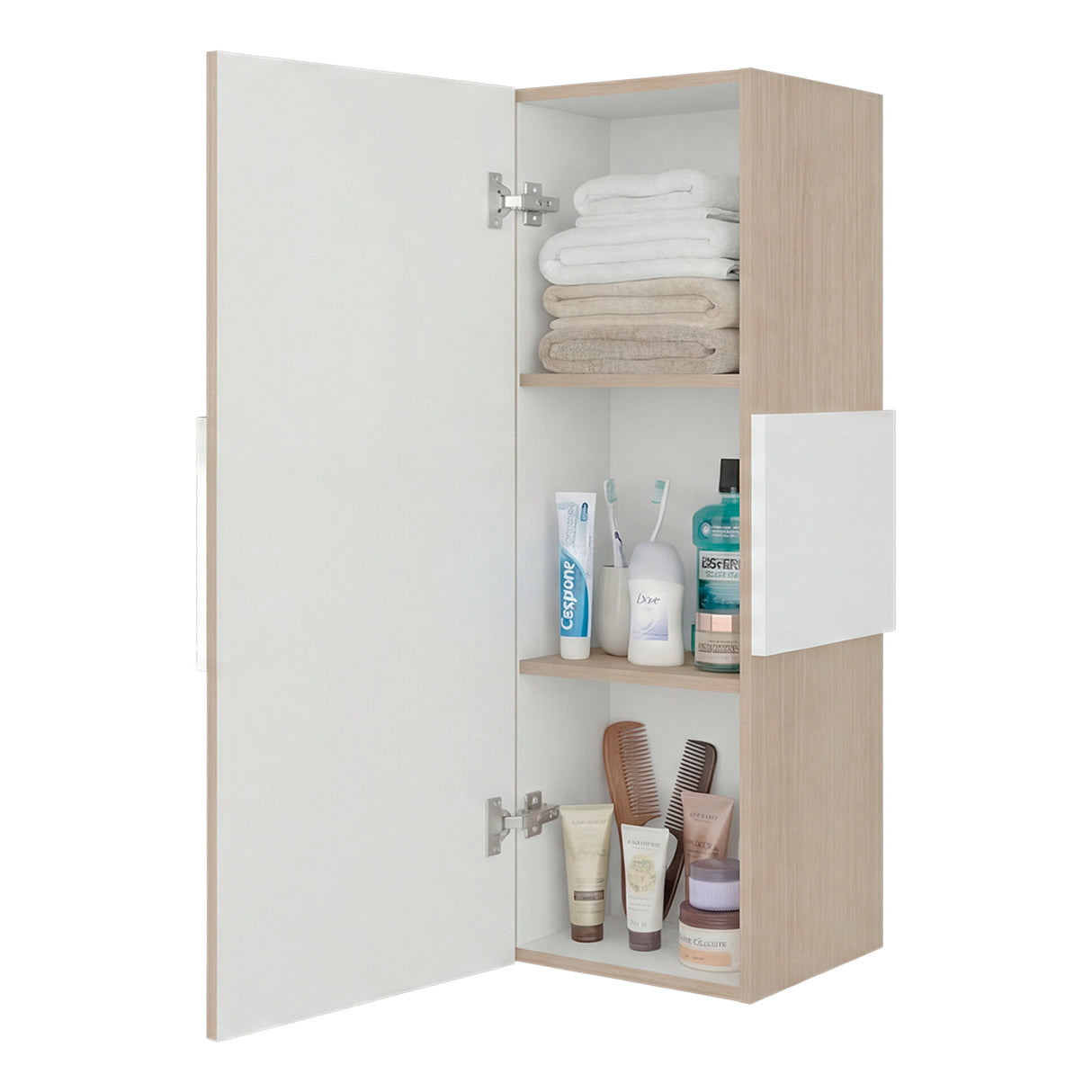 Gabinete de Baño Vanguard Cartagena 32x97.5cm Rectangular con Dos Entrepaños - GABINETES DE BANHO | Bylmo