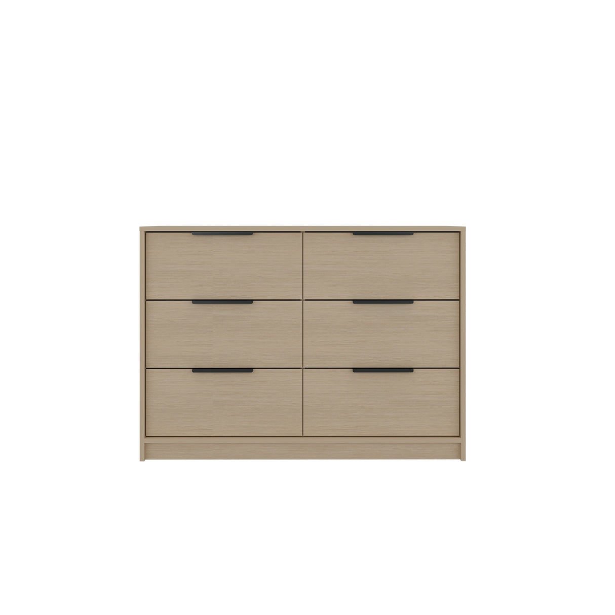 Cómoda Kaia Cartagena y Blanco 107x77.6cm De Tres Hileras con Seis Cajones - CAJONERAS Y COMODAS | Bylmo