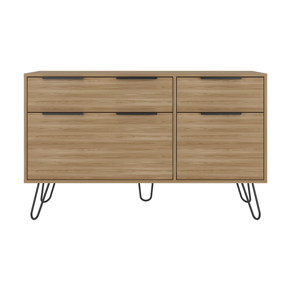 Cómoda Concept Fresno 120x74cm De Dos Hileras con Dos Cajones - CAJONERAS Y COMODAS | Bylmo