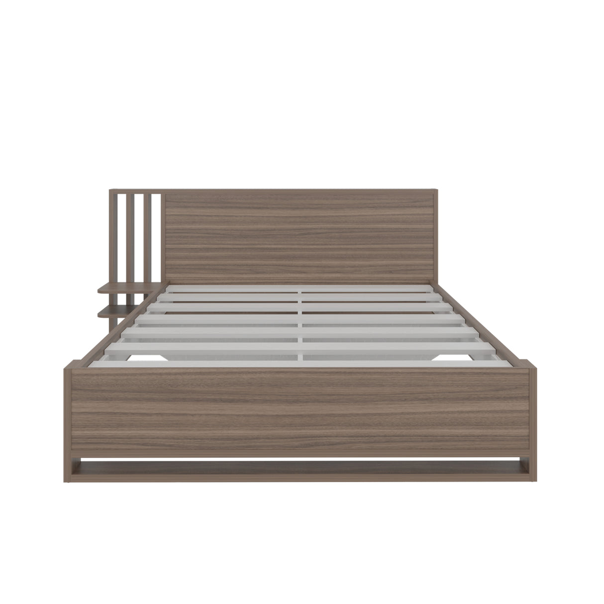 Base Cama Vance Avellana 179.9x86.6cm para Colchón Doble 140 X 190 Cm y con Cabecero - CAMAS | Bylmo