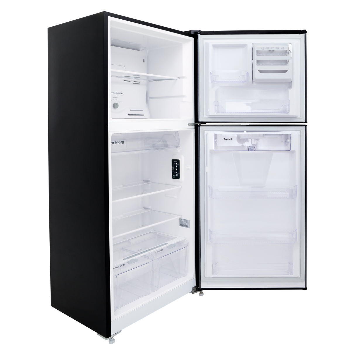 Nevera No Frost Haceb Negro Esmeralda 73.1x175.6cm De 404 Litros con Dispensador de Agua - NEVERAS | Bylmo