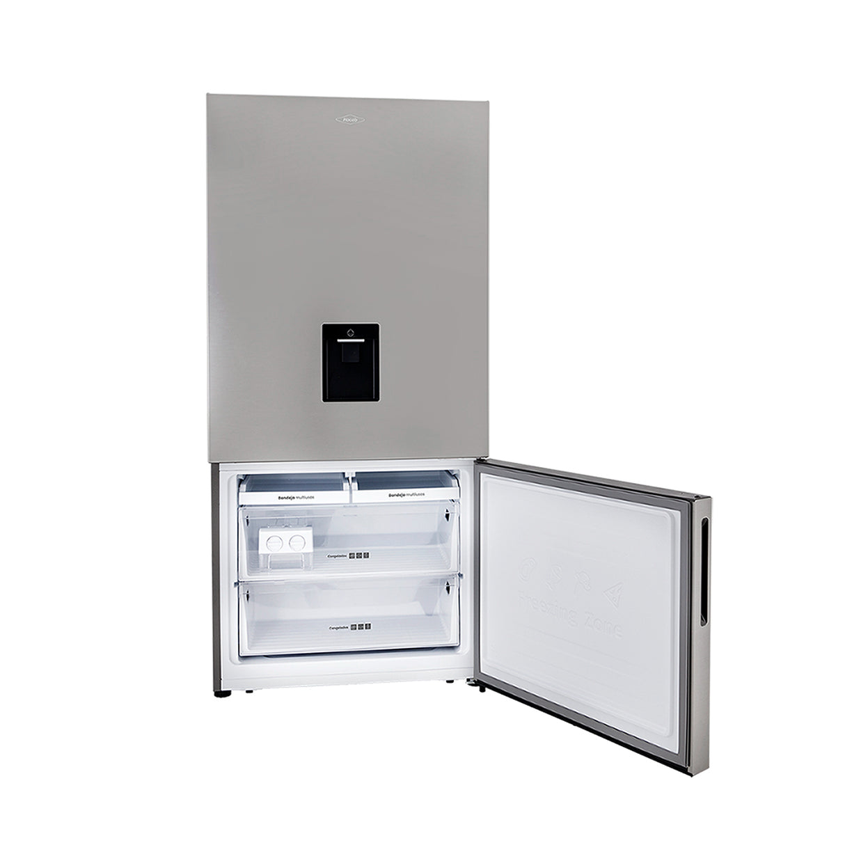 Nevecón No Frost Haceb Bottom Mount Inox 79.4x172.5cm De 543 Litros con Dispensador de Agua - NEVERAS | Bylmo
