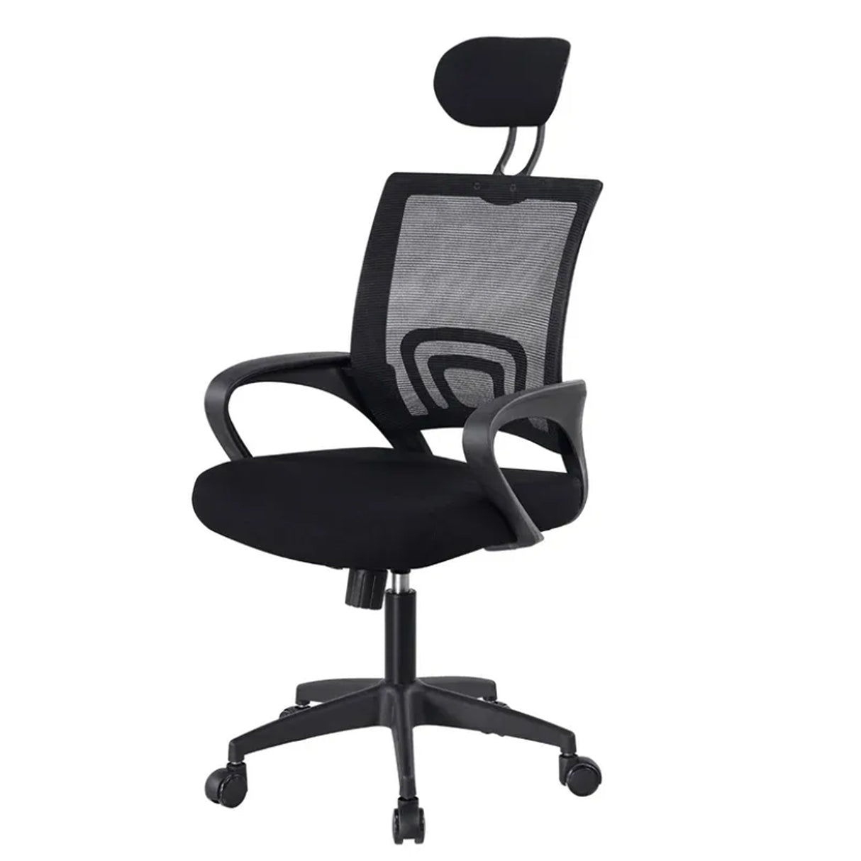 Silla Gerencial Negro 52x105cm con Apoya Brazos con Soporte Lumbar y con Apoya Cabezas - SILLAS DE OFICINA | Bylmo