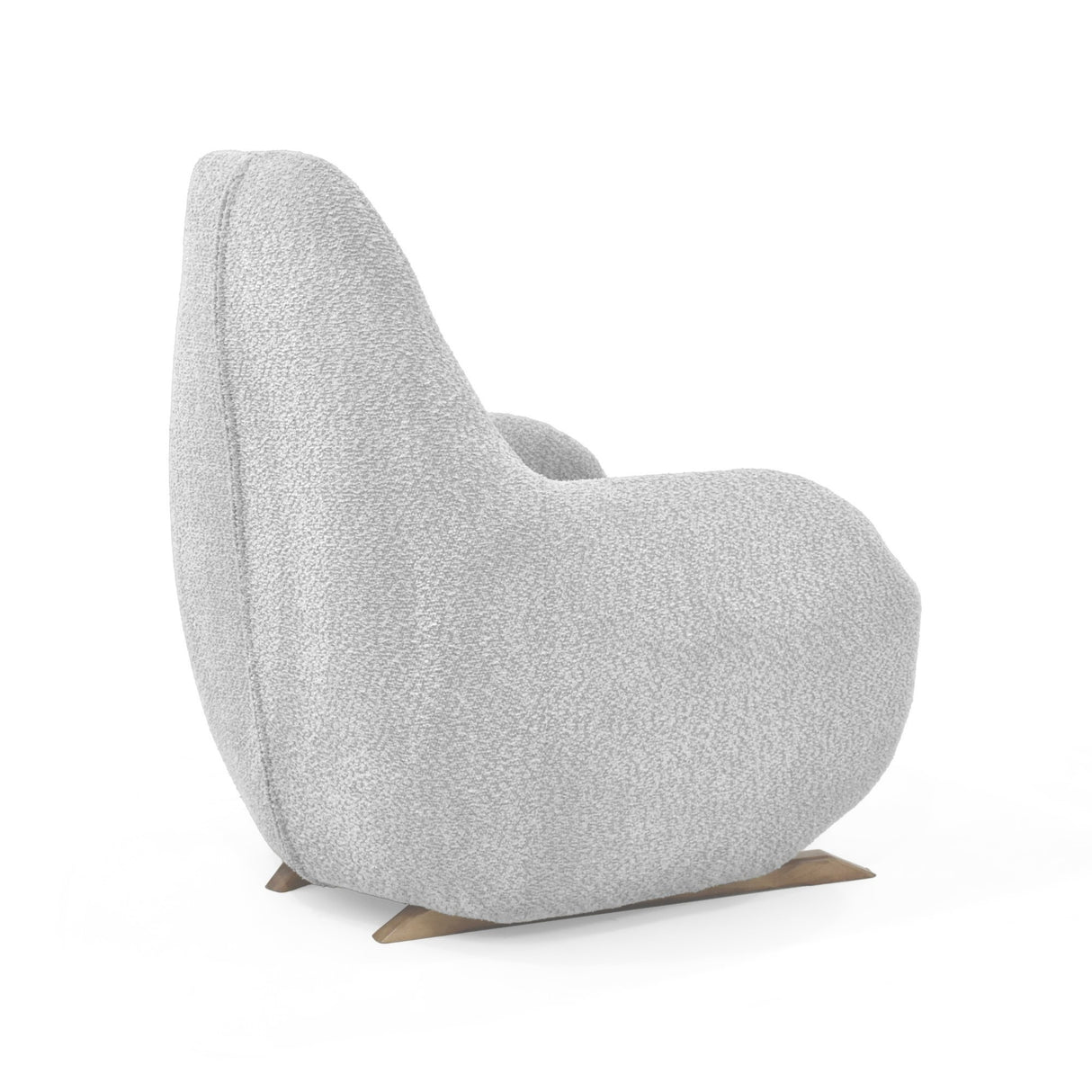 Poltrona Rusell Plata y Matiz Caoba 77x95cm de Un Puesto con Apoya Brazos - SOFAS Y POLTRONAS | Bylmo