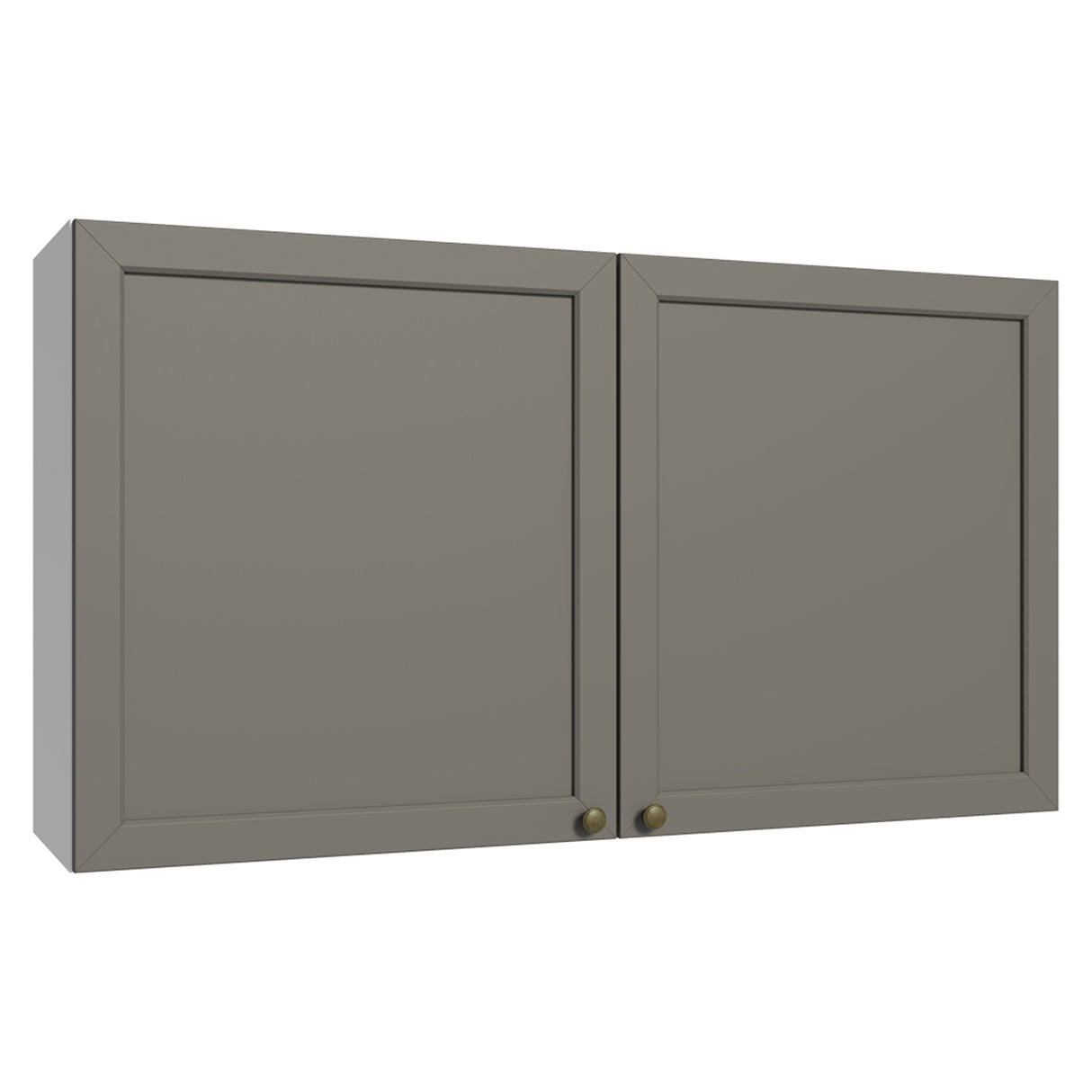 Mueble Superior de Cocina Vik Blanco y Gris 120x66cm con Cuatro Entrepaños y Dos Puertas - MUEBLES SUPERIORES DE COCINA | Bylmo