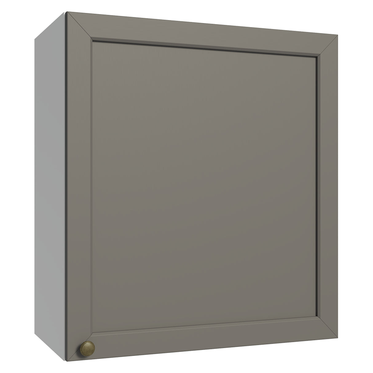 Mueble Superior de Cocina Vik Blanco y Gris 60x66cm con Dos Entrepaños y Una Puerta