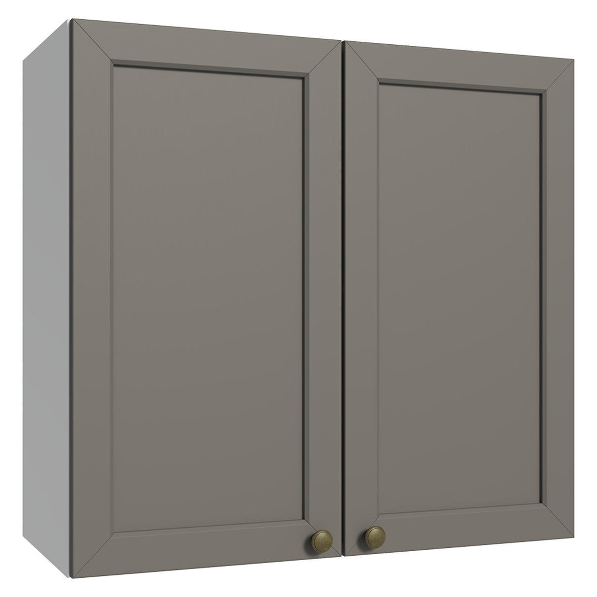 Mueble Superior de Cocina Vik Blanco y Gris 70x66cm con Dos Entrepaños y Dos Puertas