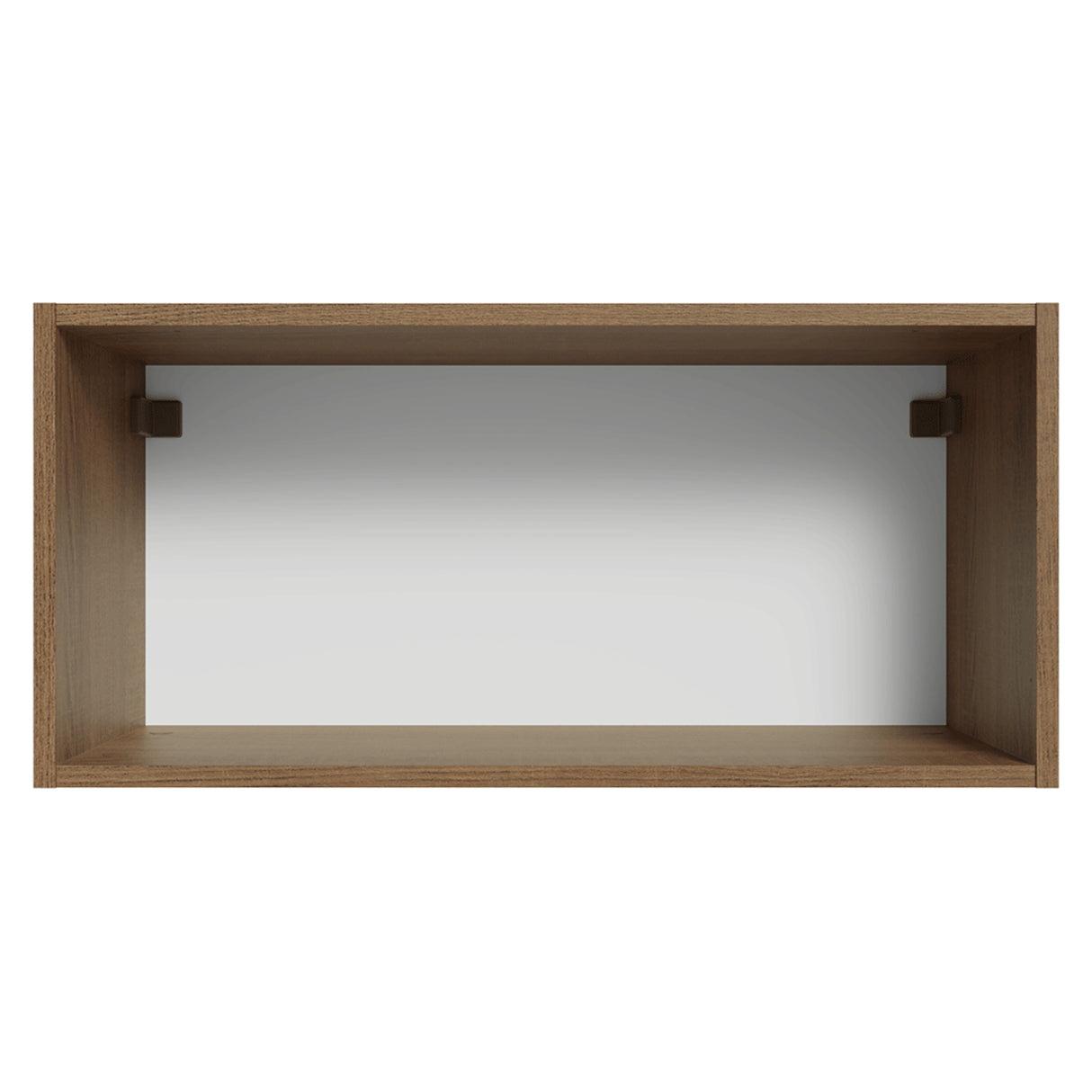 Mueble Superior de Cocina Vik Marrón y Gris 70x33cm con Un Entrepaño y Una Puerta - MUEBLES SUPERIORES DE COCINA | Bylmo