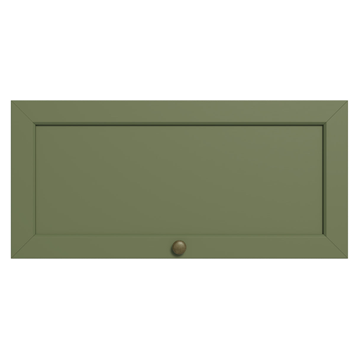Mueble Superior de Cocina Vik Marrón y Verde 70x33cm con Un Entrepaño y Una Puerta - MUEBLES SUPERIORES DE COCINA | Bylmo