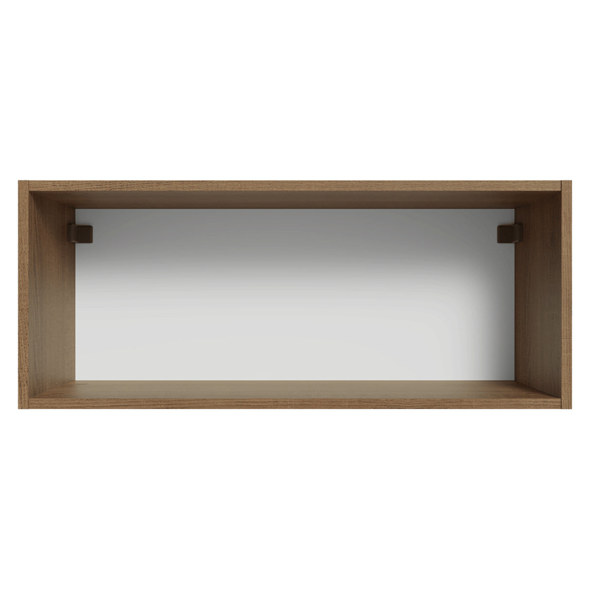 Mueble Superior de Cocina Vik Marrón y Gris 80x33cm con Un Entrepaño y Una Puerta - MUEBLES SUPERIORES DE COCINA | Bylmo