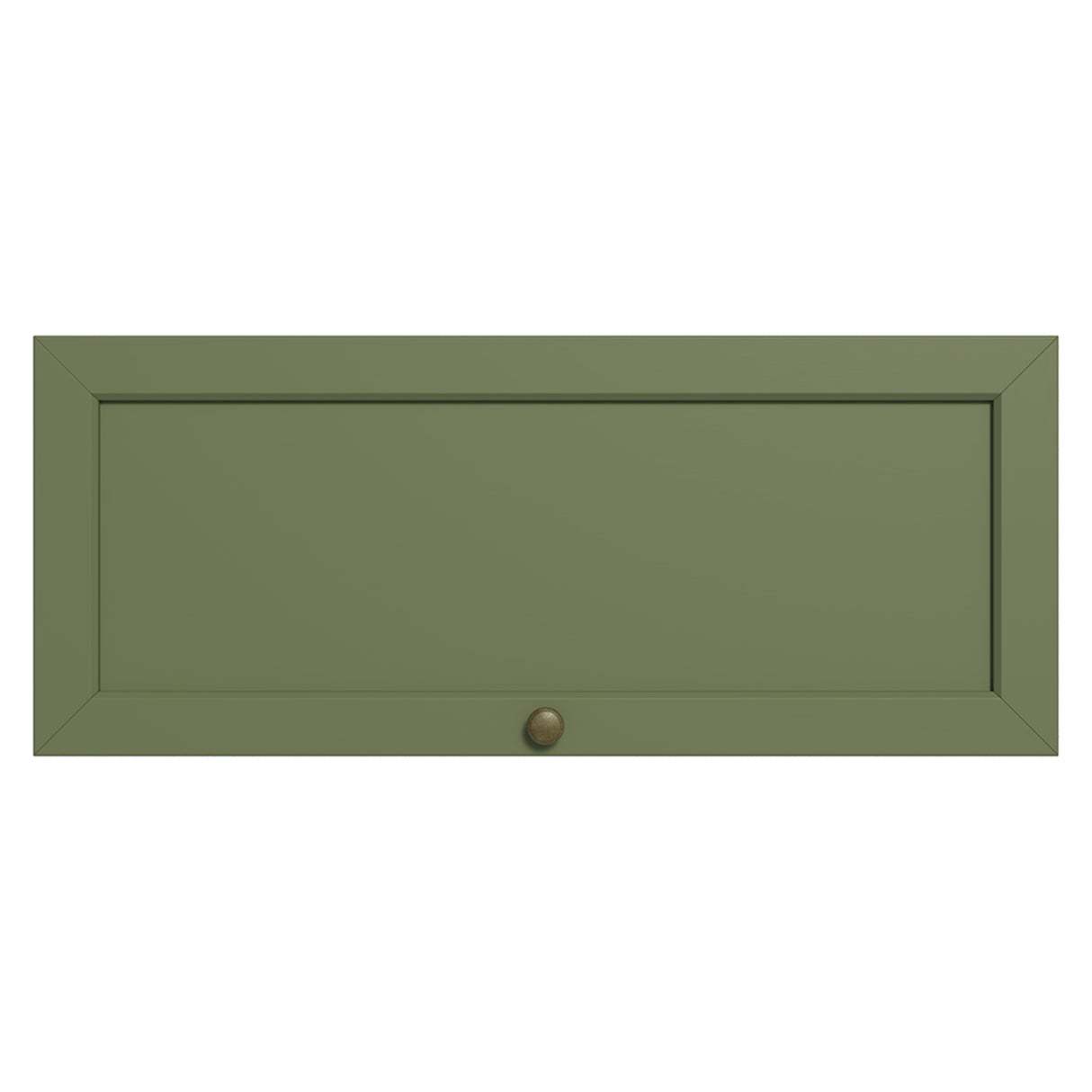 Mueble Superior de Cocina Vik Blanco y Verde 80x33cm con Un Entrepaño y Una Puerta - MUEBLES SUPERIORES DE COCINA | Bylmo