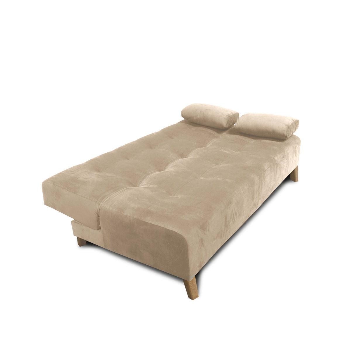 Sofacama Glaser Camel 180x85cm Reclinable De Tres Puestos Con Apoya Brazos