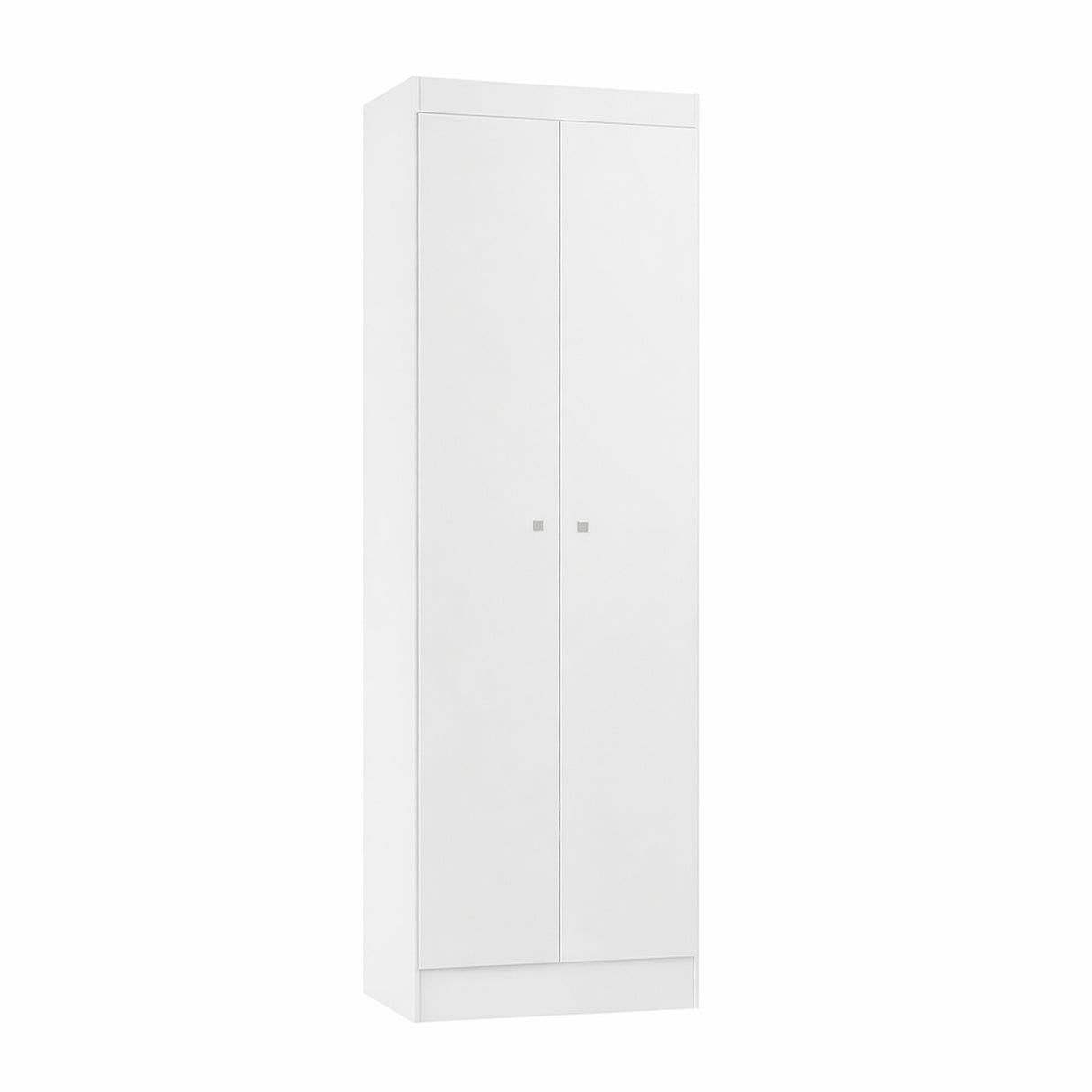 Mueble de Aseo Blanco 55x185cm con Dos Puertas y Seis Compartimientos