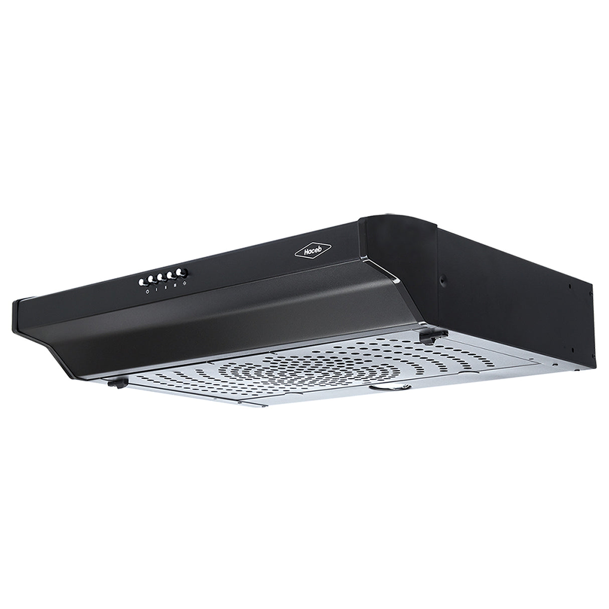 Campana Extractora Haceb Kala Negro 60x11.6cm 110 Voltios de Tres Velocidades y con Iluminación - CAMPANAS Y EXTRACTORES | Bylmo