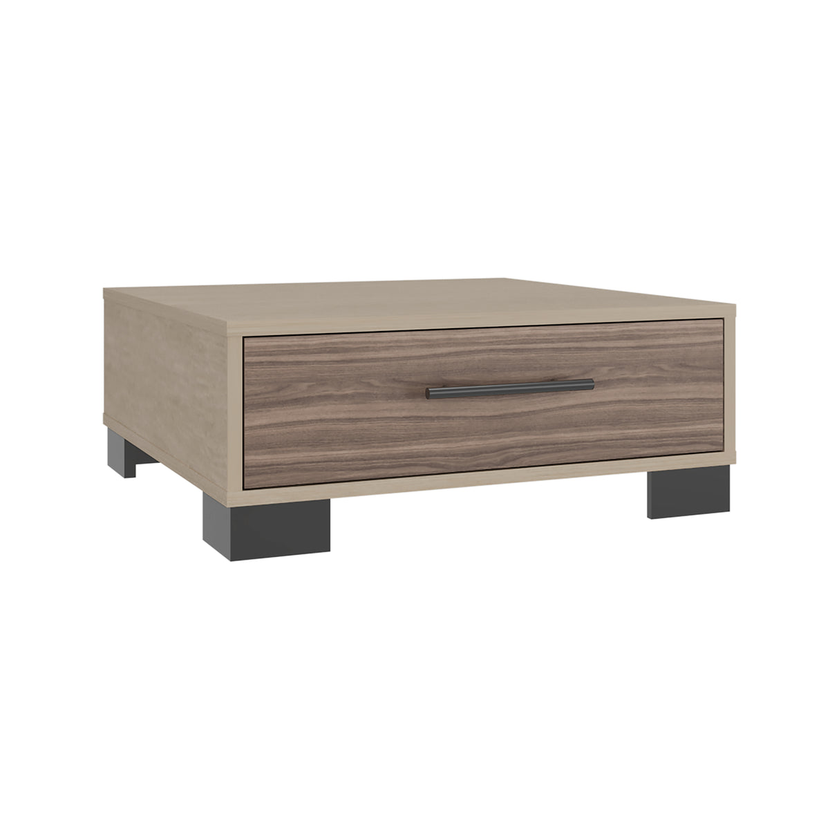 Mesa de Centro Marsella Cartagena y Avellana 60x23.8cm Cuadrado con Patas