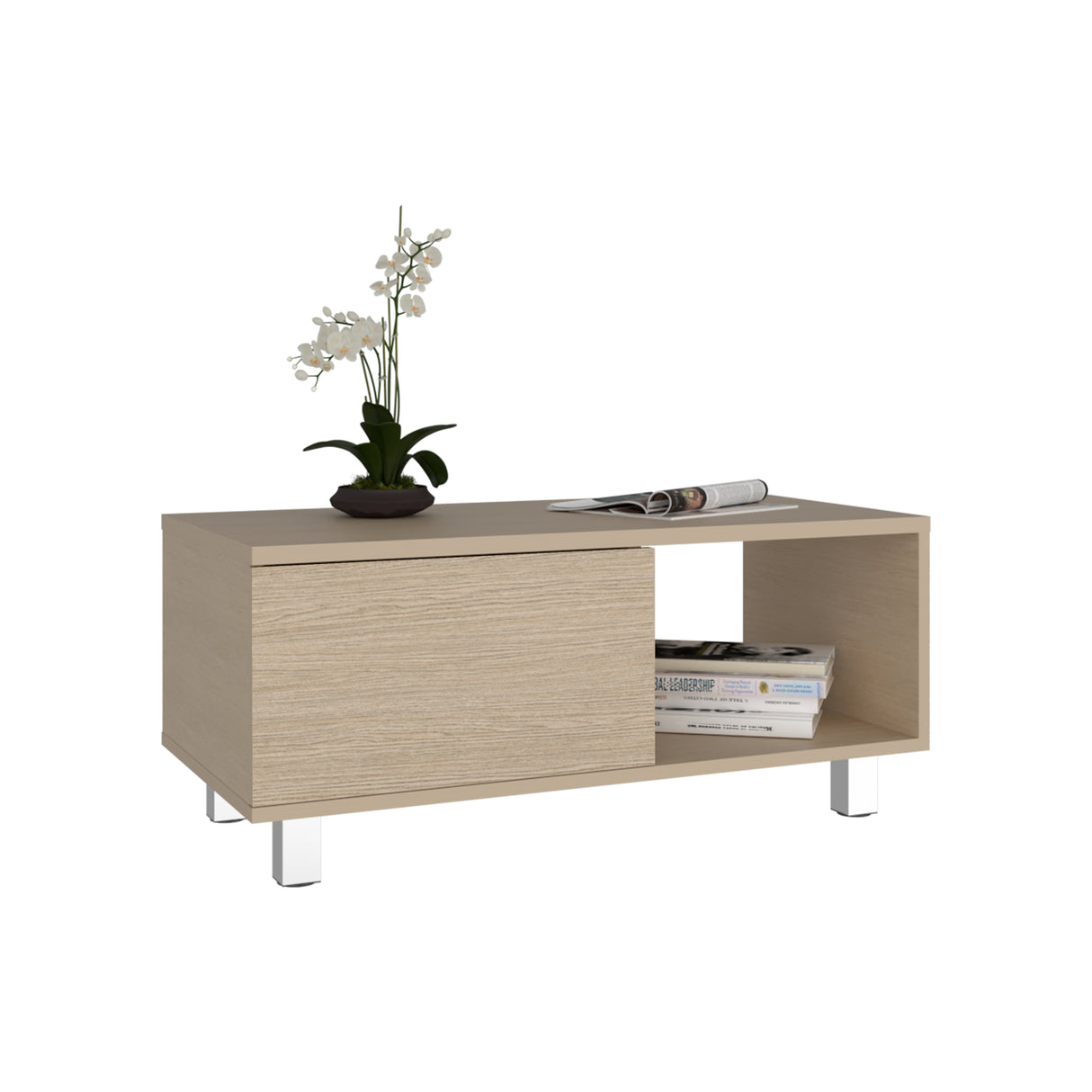 Mesa de Centro Torence Cartagena 80.1x35cm Rectangular con Compartimientos