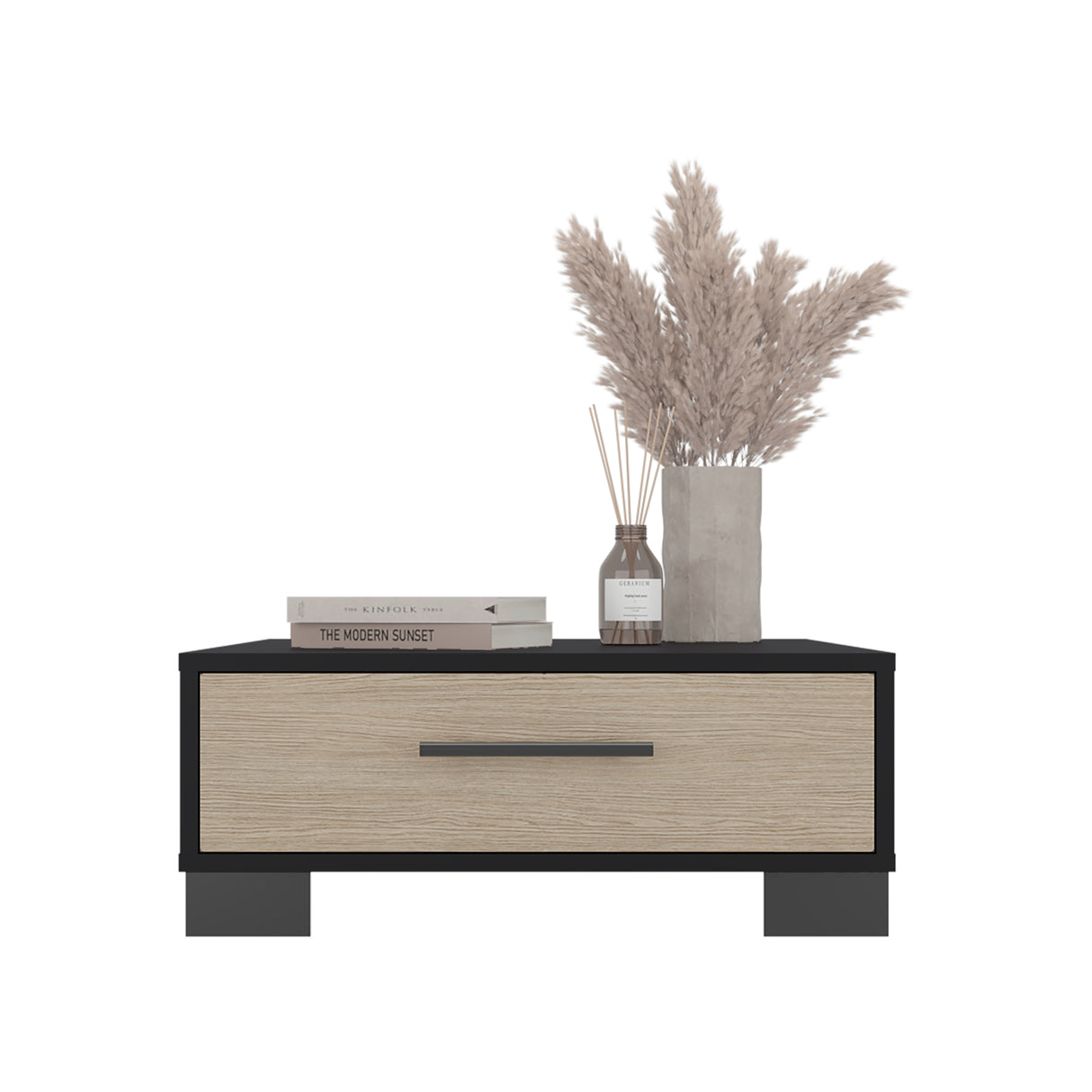 Mesa de Centro Marsella Wengue y Cartagena 60x23.8cm Cuadrado con Patas
