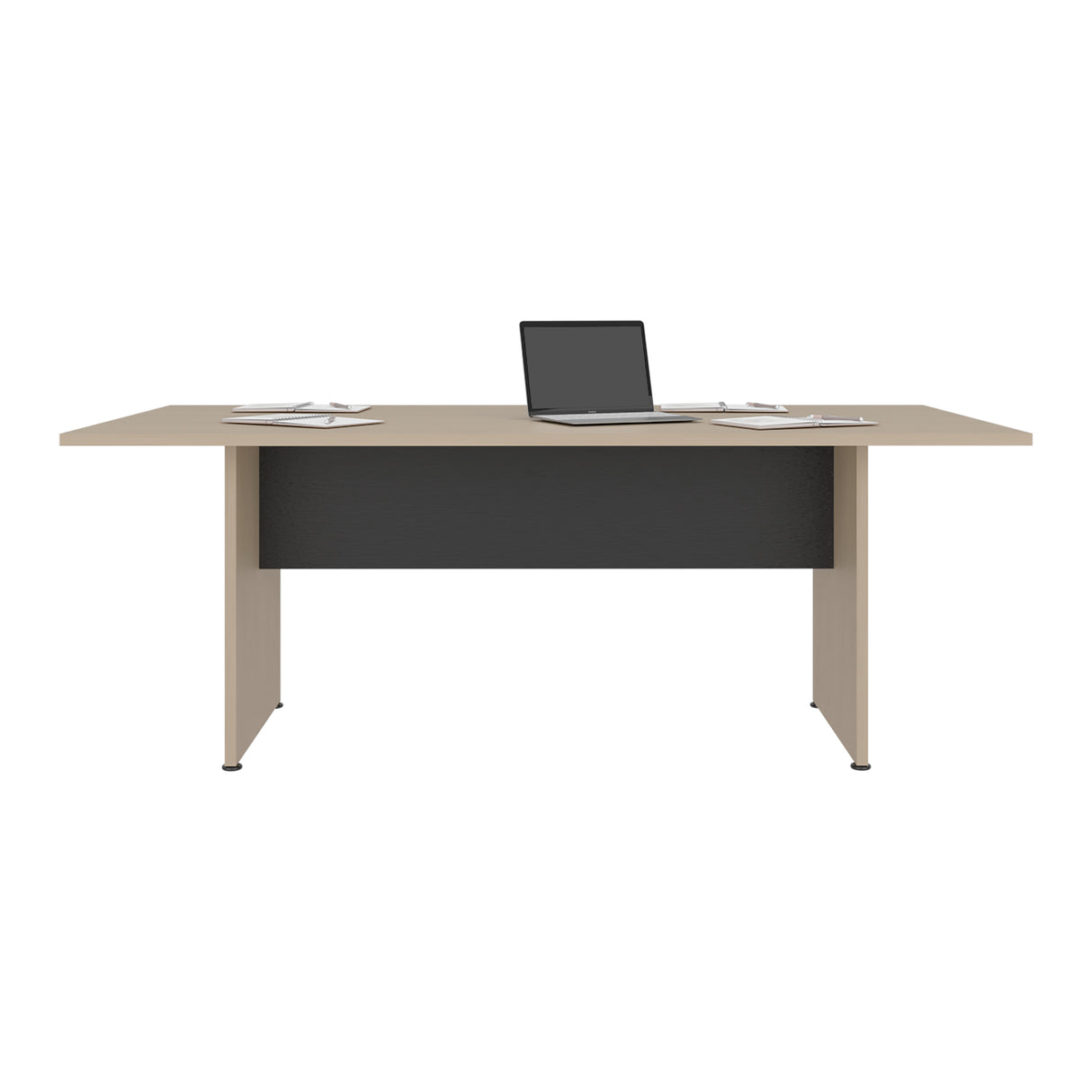 Mesa de Juntas Office M Cartagena y Wengue 200x75cm Rectangular con Patas