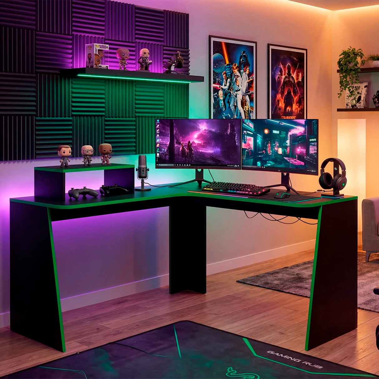 Escritorio Gamer Tokio Wengue - vista 5
