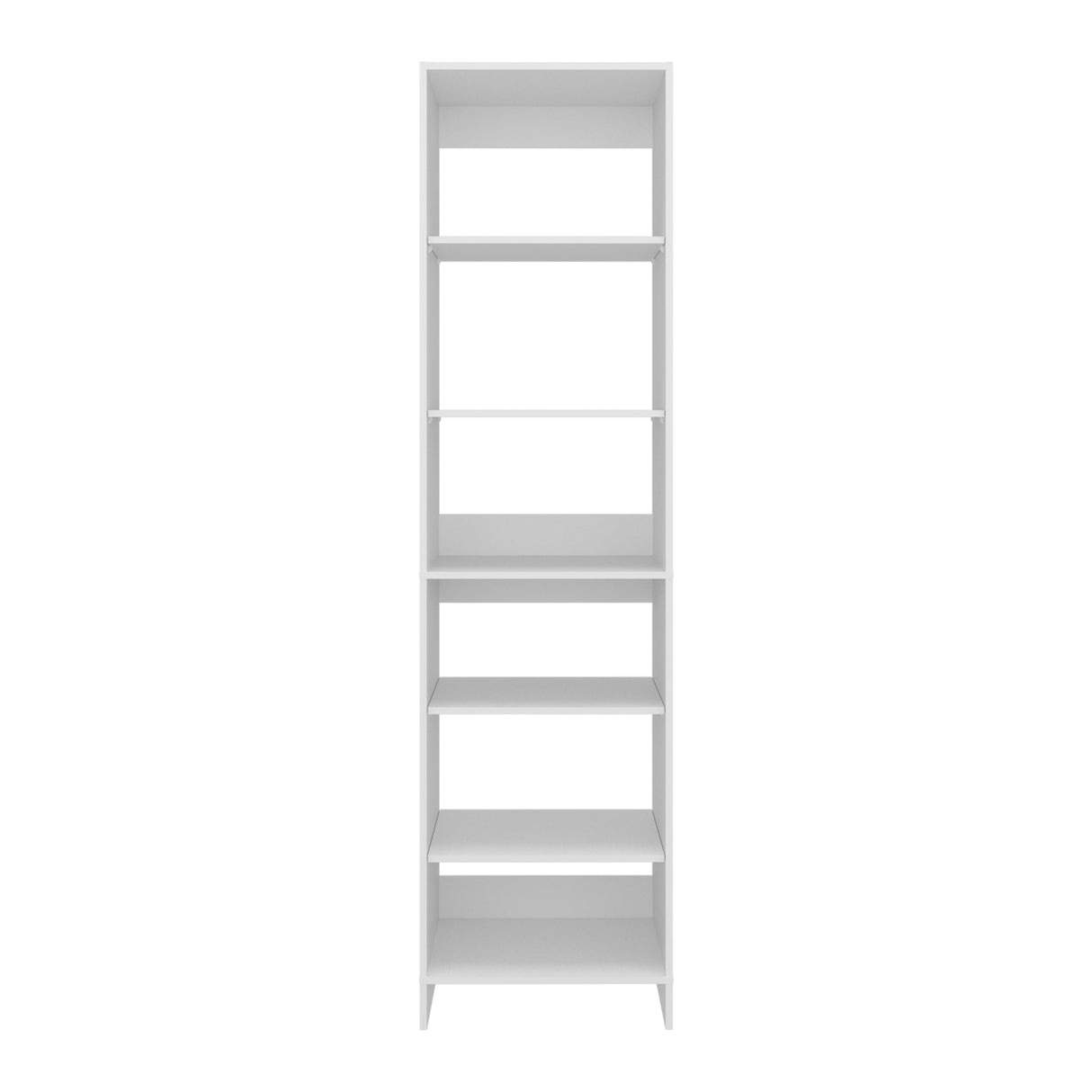 Closet Independiente Blanco 55.8x213.4cm con Cuatro Entrepaños y Seis Compartimientos